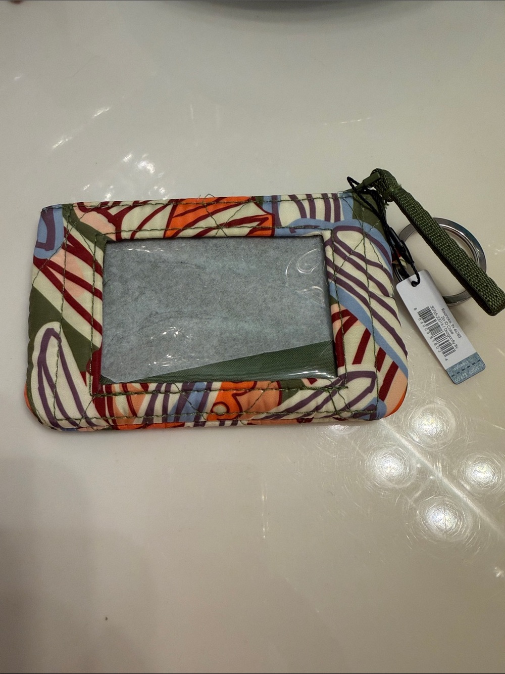 Vera Bradley Dragonfly Print Floral Print Key & ID Card Holder Case NEW Giftable - Picture 3 of 6